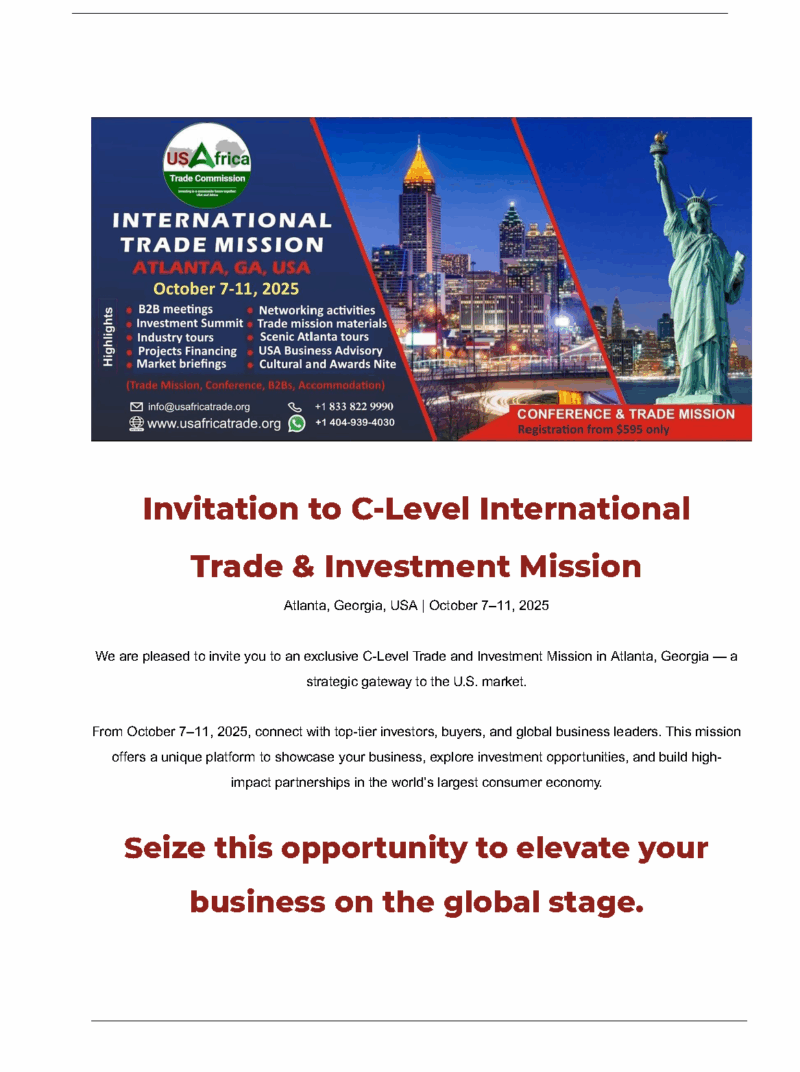 Trade Mission to Atlanta - USAFRICA_Trade_Council