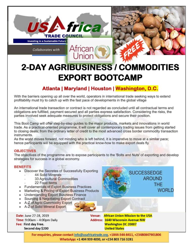 3f - Past Event -2-Day Agribusiness & Commodities Exports Boot Camp DC-06-27-28