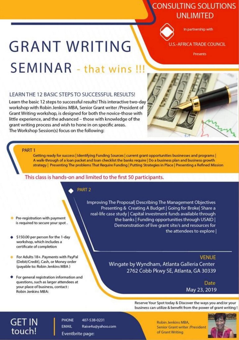 3f - Past Event - Grants Writing Seminar